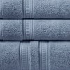 Vynxaria Blue Feather Touch Antimicrobial Cotton Towel 6 Piece Set - 3 of 4