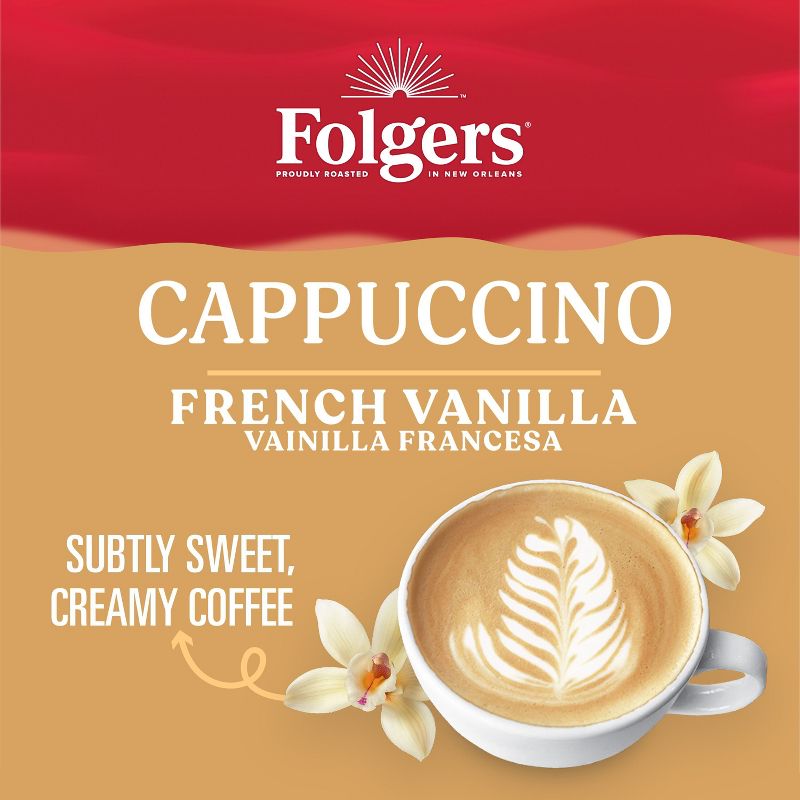 Folgers Light Roast Cappuccino Vanilla Can - 16oz, 6 of 8