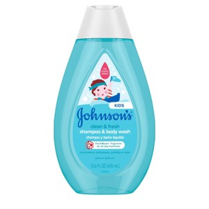 Johnson's Kids' Clean & Fresh Shampoo & Body Wash for Sensitive Skin - 13.6 fl oz - 1 of 4