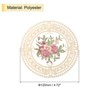 Unique Bargains Polyester Floral Pattern Vintage Lace Absorbent Coasters - 2 of 4