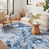 Coucheta Modern Abstract Washable Rug, Non-Slip Non-Shedding Carpet, Soft Faux Wool Low Pile Mat for Living & Dining Room, Bedroom, Office - 3 of 4