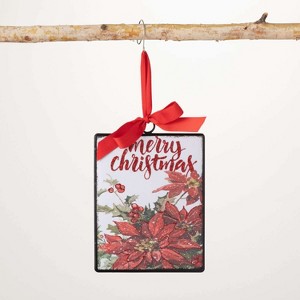 Christmas Botanical Ornament Multicolor 5.75"H Metal - 1 of 2