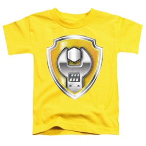 Toddler Boys' Paw Patrol Rubble Badge Costume T-Shirt - 1 of 4