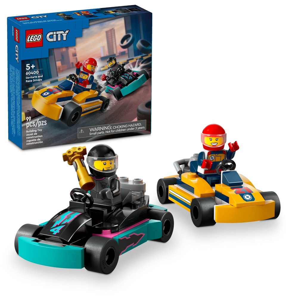 Photos - Construction Toy Lego City Go-Karts and Race Drivers Toy Set 60400 