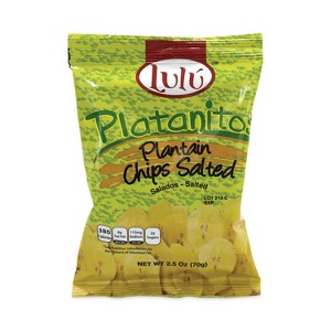 Lulú Platanitos Plantain Chips, Salted - Case of 30 - 2.5 oz - 1 of 1