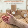 MEDca Self Adherent Cohesive Wrap Bandages 2"x5 Yards 6 Count Skin Color, Self Adhesive Athletic Tape for Sprains & Swelling - 2 of 4