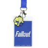 Fallout Lanyard Vault 101 Clear ID Badge Holder with Pip-Boy Rubber Charm Blue - 2 of 4