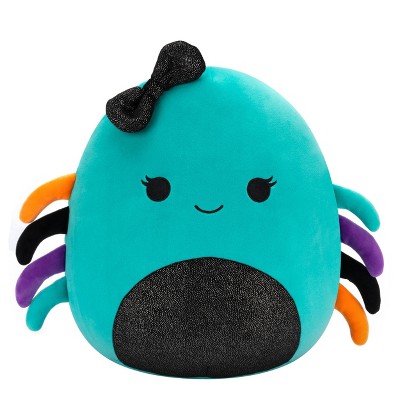 Squishmallows 12" Cheryl Teal Spider With Sparkle Belly and Bow Plush