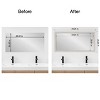 Amanti Art Mirror Makeover Bathroom Mirror Frame Border Kit- Fully Assembled Peel and Stick Frame - Mirror NOT Included - Trio  Trim - 4 of 4