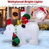 Tangkula 7FT Christmas Inflatables LED Lighted Xmas Inflatable Polar Bear w/ Shaking Head - 4 of 4