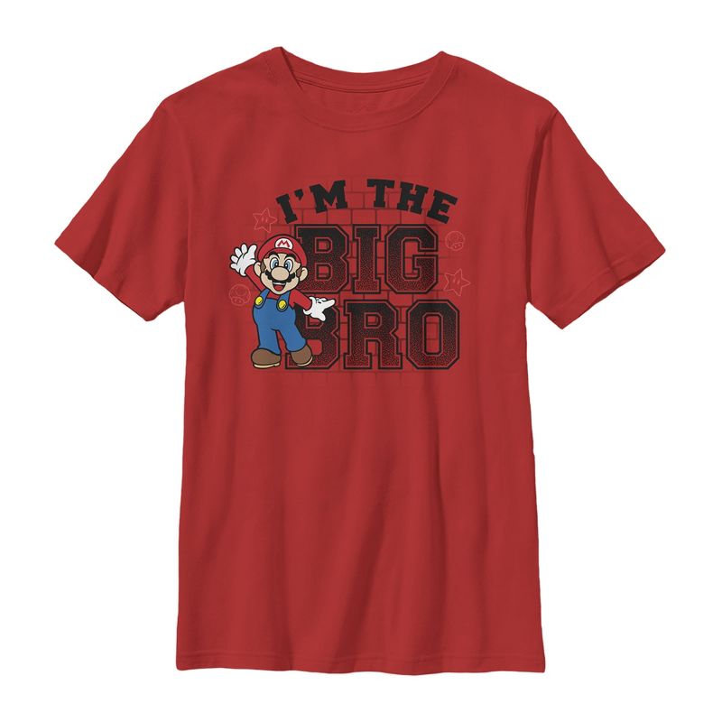 Boy's Nintendo Mario Big Bro T-Shirt, 1 of 4