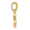 Black Bow Jewelry The Chloe Mini Diamond Accent initial C Pendant in 14k Yellow Gold - 2 of 4