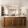 Rennnsan Zenithra 36" W 12 - Light Sputnik Dandelion Crystal Modern Glam Dimmable Kitchen Island Pendant in Silver - 4 of 4