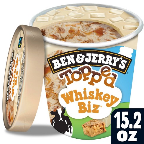 forholdet Skinne Rådne Ben & Jerry's Topped Whiskey Biz Ice Cream - 15.2oz : Target