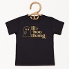 The Juniper Shop Lil Boo Thang Toddler Short Sleeve Tee - 3T - Black - 2 of 4