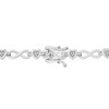 EVERLY JEWELRY | Sterling Silver 1/6 CT TDW Heart-shaped Diamond Infinity Link Statement Bracelet, 7.25 inch - 2 of 4