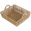 Simplify Paper Rope Vertical Weave Shelf Storage Basket Large Kennedy International: Rectangle Decorative Brown Basket - 4 of 4