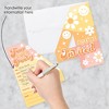 Big Dot of Happiness Four-Ever Groovy - Shaped Fill-In Invitations - Boho Hippie Fourth Birthday Party Invitation Cards with Envelopes - Set of 12 - 2 of 4
