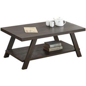 NicBex Modern Rectangle Wood Coffee Table Set of 3 with Open Storage Shelf for Living Room and Bedroom - 1 of 4