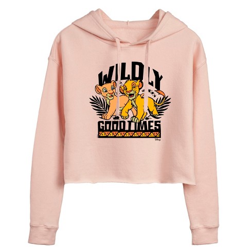 Women s Disney The Lion King Cropped Graphic Hoodie Target