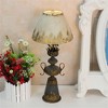 Vintage Metal Table Lamp with Distressed Finish, 34.25" Tall, Elegant Rustic Home Decor Light, 1pc - 3 of 4