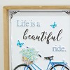 VIP Metal 16 in. Blue Life is Beautiful Sign - 4 of 4