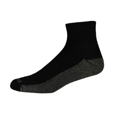 Dickies Men&#39;s Dri-Tech Quarter Socks 6pk - Black 10-12