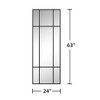 Wooakway Black/Gold Accent Wall Mirror Bathroom/Vanity Mirror Overmantal Mirror Overmantel Mirror for Living Room Bedroom Entryway - 4 of 4