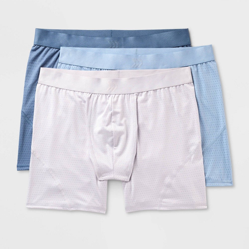 Men's 3pk Performance Underwear - All In Motion™ Blue XXL