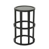 Sapphtopaz Modern Metal Outdoor End Table Outdoor Side Table, Patio Table Small Table Outdoor Table for Backyard, Balcony, Porch - 2 of 4