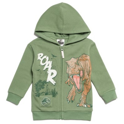 Jurassic World Jurassic World Dinosaur T-Rex Fleece Zip Up Hoodie Little Kid to Big Kid