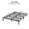 6 Inch Twin Bed Frame No Box Spring Needed, Heavy Duty Metal Platform Bed Frame Twin Size, Black - 2 of 4