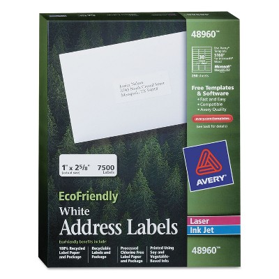white mailing labels