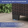 Outdoor Patio Furniture Set, PE Wicker Sectional Sofa Set with Cushions and Coffee Table, All-Weather Patio Conversation Set - 3 of 4
