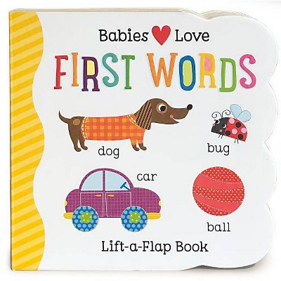 FIRST WORDS (Lift-a-Flap) (Scarlett Wing) (Board Book)