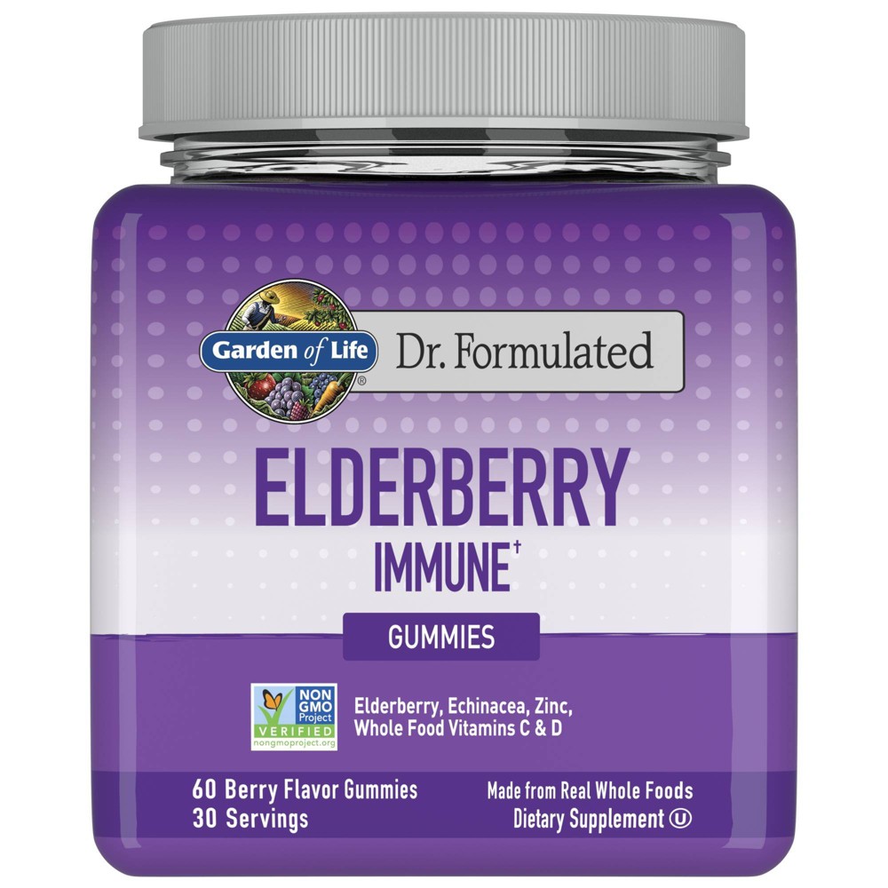 Photos - Vitamins & Minerals Garden of Life Dr. Formulated Adult Elderberry Gummies - 60ct 