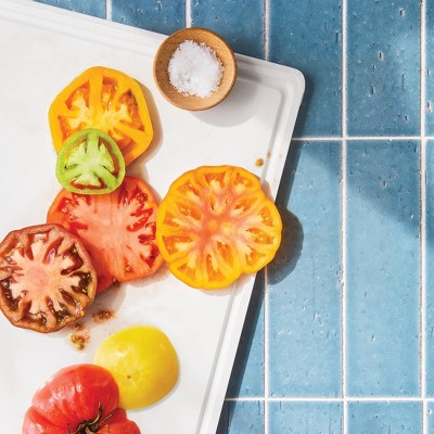 11x14 Nonslip Recycled Poly Cutting Board Vintage Cream - Figmint™: Dishwasher-Safe, Juice Canal