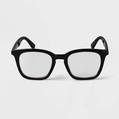 Men's Vintage Square Blue Light Filtering Glasses - Goodfellow & Co™ Black