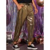 INSPIRE CHIC Men's Sparkly Sequins Dance Metallic Pants - 2 of 4