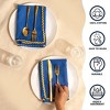 Folkulture Cloth Napkins, Set of 4 (18" x 18") Blue Cloth Napkins for Dining Table, Rick Rack Napkins for Kitchen, Table Linens Washable for Parties - 4 of 4