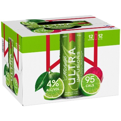 Michelob Ultra Infusions Lime & Prickly Pear Cactus Light Beer - 12pk/12 fl oz Cans