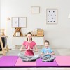 Costway 4'x 10'x 2''Folding Gymnastics Tumbling Mat Indoor Outdoor Gym Stretching Yoga Black\ Blue\Multicolor\Purple+Pink - 4 of 4