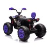 Kids Ride On ATV Car, 2-Seater 24V Electric Quad 4 Wheeler with Remote Control, Ride On Toy Car with Bluetooth, MP3, USB, Spring Suspension - 3 of 4