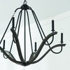 Capital Lighting Clive 6 - Light Chandelier in  Carbon Grey/BlackIron - 3 of 4