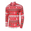 WhizMax Men's Christmas Hawaiian Shirts Button Down Ugly X-Mas Christmas Vacation Long Sleeve Shirts - 3 of 4