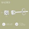 GILDED 1/5, 1/4, 1/3, 3/8, 1/2, 3/4, 1 Carat Total Weight Lab-Grown Diamond Stud Earrings in 10KT White or Yellow Gold - 4 of 4