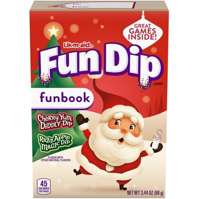 Lik-M-Aid Fun Dip Holiday Fun Book - 3.44oz