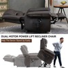 CAVINAS Heated Power Lift Recliner Chair, Dual Motor Massage with Infinite Positions, USB Charging Port, Faux Leather/Top-Grain Leather - 2 of 4