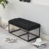 Airsurfer Storage Ottoman Bench with Legs – 30"x16" Footrest and Storage Chest, Supports 660 lb, Ideal for Bedroom, Entryway, or Living Room Use - 3 of 4