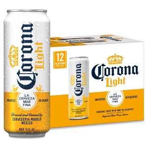 Corona Light Lager Beer - 12pk/12 fl oz Cans - 1 of 4